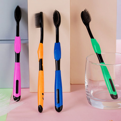 Adult Bamboo Charcoal Korean Soft Hair Toothbrush Fine Hair Household Toothbrush For Men and Women 5 Pieces 10 Pieces Independent Packaging