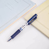 Deli S01 Press the motion neutral pen black ink blue automatic pen spring head red water pen office signature pen wholesale