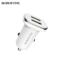 Borofone BZ12恒瑞双USB适用苹果安卓type-c手机充电车载充电器