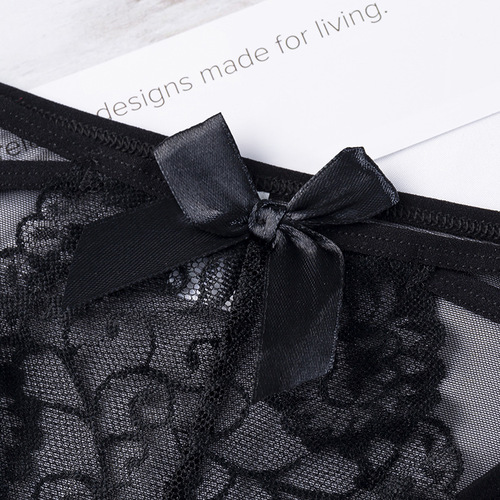 Spring and summer new style underwear, women's emotional and interesting women's underwear, lace temptation, low-waist temptation briefs, women's pure cotton crotch