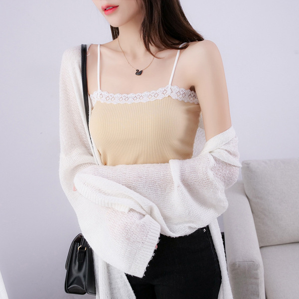 Lace base bra top