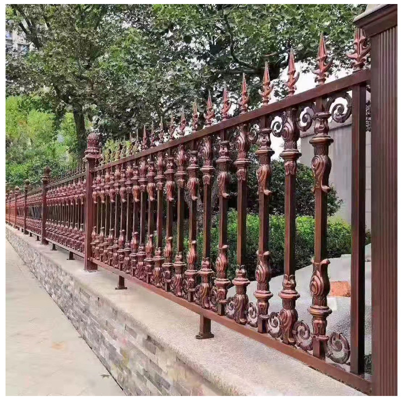 别墅围墙栏杆铝合金护栏 院墙围栏承接建筑工程家用铝艺围栏护栏