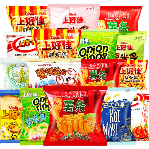 Shanghai Jiaxiang Shrimp Chips and Potato Chips Mixed Flavor Snack Gift Box, Snack Sticks and Onion Rings, Snack Supply from Small Store