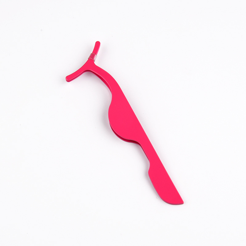 대형 핑크 속눈썹 경기자