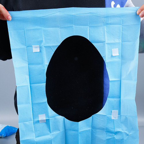Independent packaging film-coated adhesive wood pulp toilet seat cover disposable film toilet seat paper
