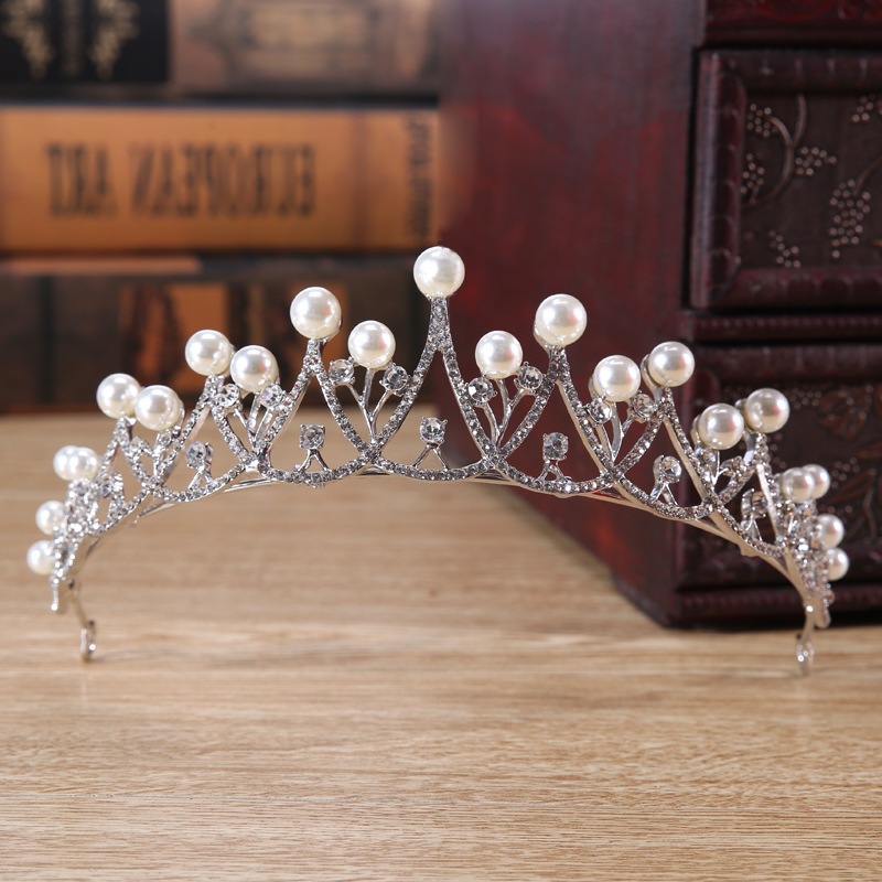 Korean tiara for bride pearl