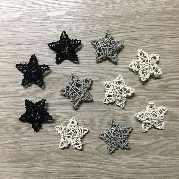 6CM rattan pentagram Christmas Penta -Star Kindergarten classroom…