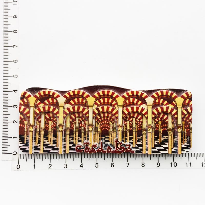 Fabricante en stock suministro transfronterizo al por mayor viajes creativos españoles decoración conmemorativa artesanía UV refrigerador magnético pegatinas