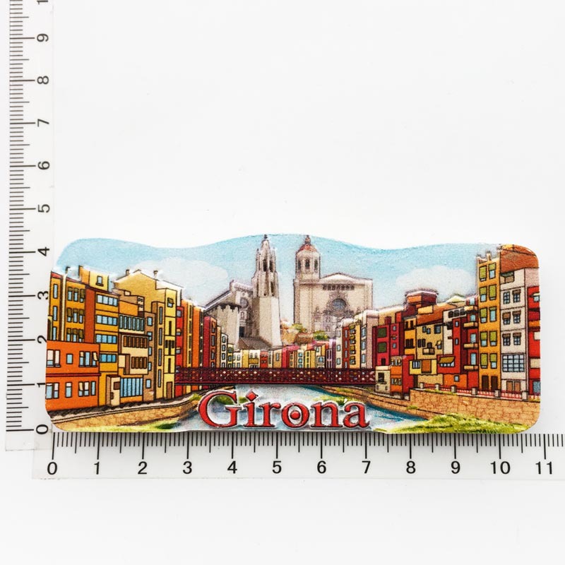 Fabricante en stock suministro transfronterizo al por mayor viajes creativos españoles decoración conmemorativa artesanía UV refrigerador magnético pegatinas