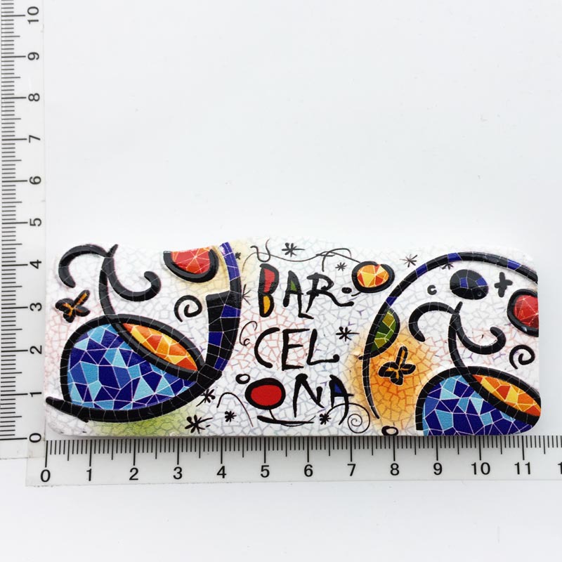 Fabricante en stock suministro transfronterizo al por mayor viajes creativos españoles decoración conmemorativa artesanía UV refrigerador magnético pegatinas