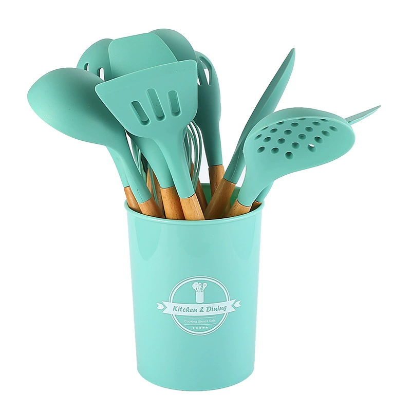 Fuchsia silicone kitchenware, set, storage system, 9 pieces, 11 pieces, 12 pieces