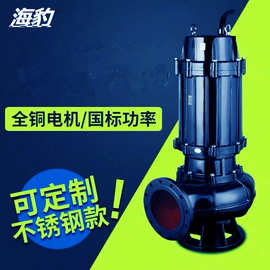 深井排污泵 qw型无堵塞移动式潜水排污泵 WQ深井排污泵参数图片