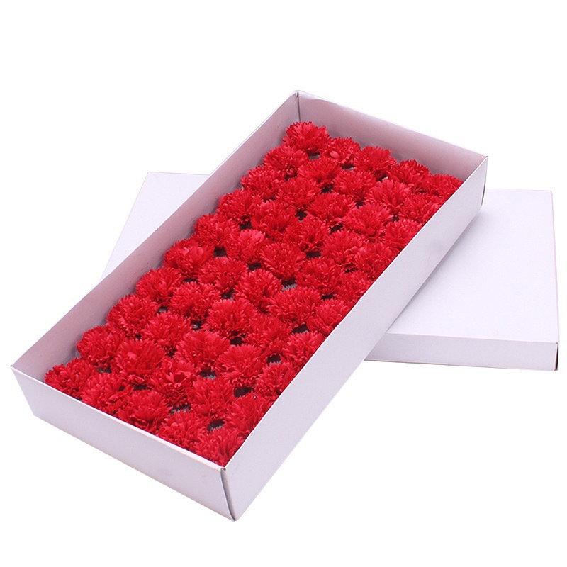 Carnations Flower Head-Red