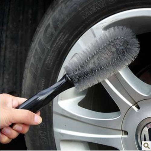 Manufacturer supplies car wheel brushes, car wash supplies, 27cm long, clearing rim dead corners, mud, tire cleaning brushes