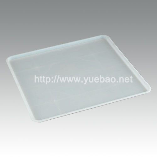 粤宝厂家直销 养鸡塑料接粪盘  鸡用白色方盘 加厚饲料盘