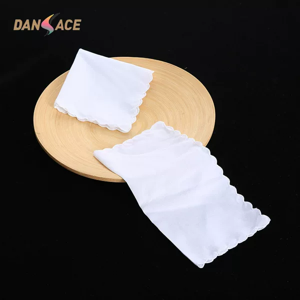 29cm cotton white crescent edge small handkerchief cotton white pascal graffiti logo pure white wavy edge square towel