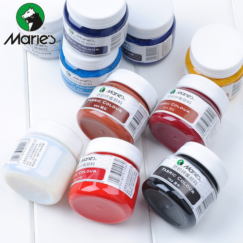 Marley glitter textile fiber gold and silver pigment painted cloth T-shirt shoes clothes 50mlDIY fluorescent pearlescent