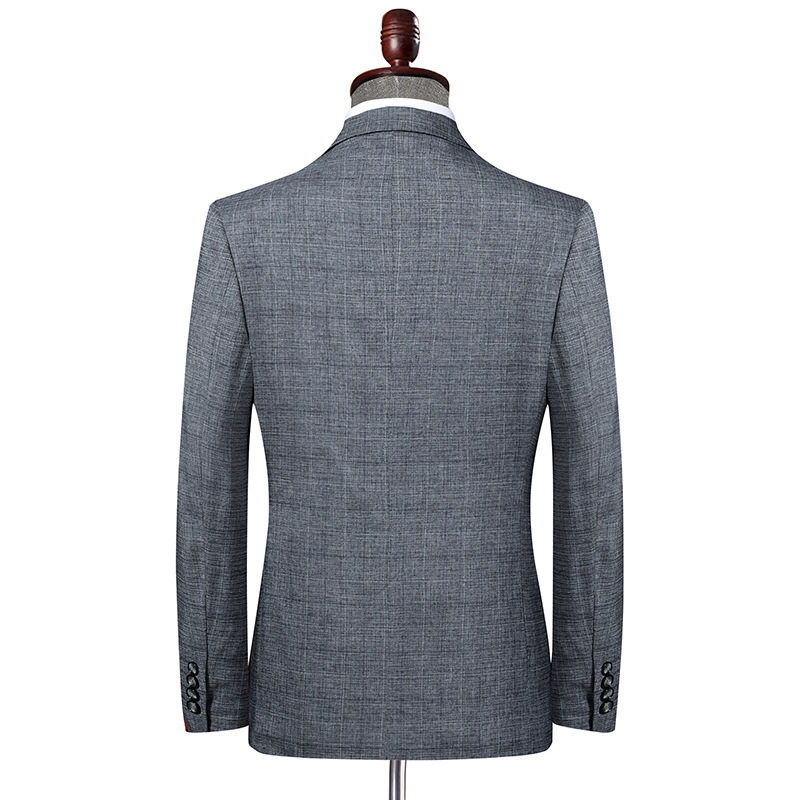 Áo vest nam dáng ôm họa tiết kẻ caro vải mỏng nhẹ — Caro Xám