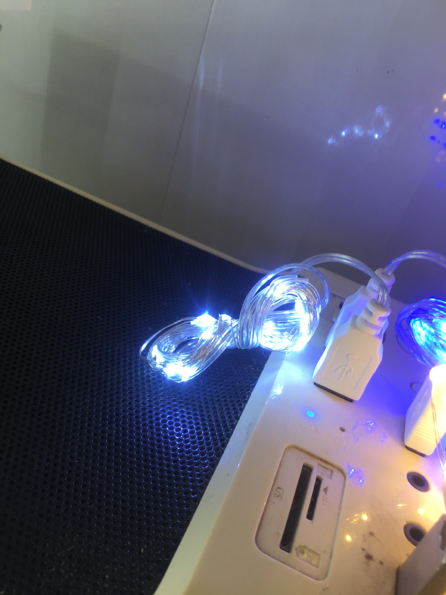 Cadena de luces constantes con cable de cobre USB, 10 metros, 100 luces, luces de cadena impermeables, luces navideñas, luces de cadena con cable de cobre, decoración de bodas