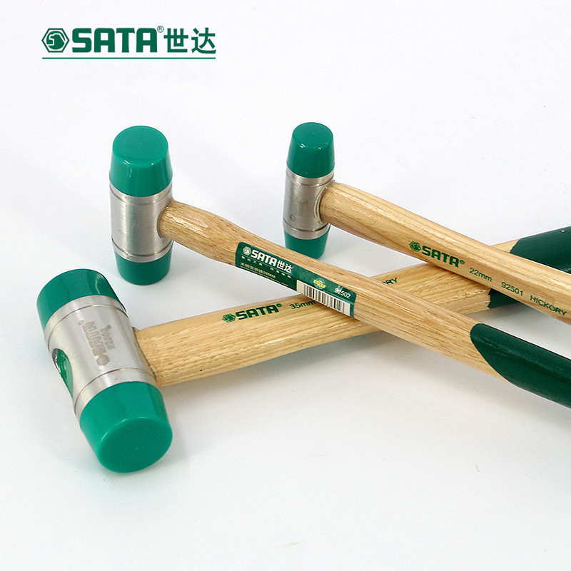 世达木柄安装锤地板安装修工具橡胶锤橡皮尼龙锤92501-92505