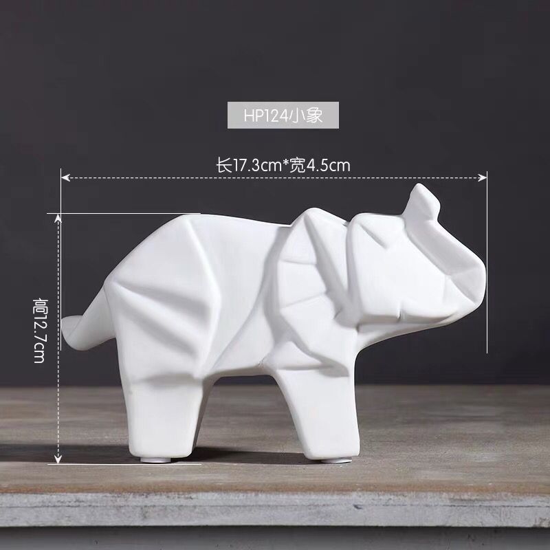 Creativo simple origami elefante decoración pasillo TV gabinete sala de estar hogar artesanía decoración vino gabinete decoración al por mayor