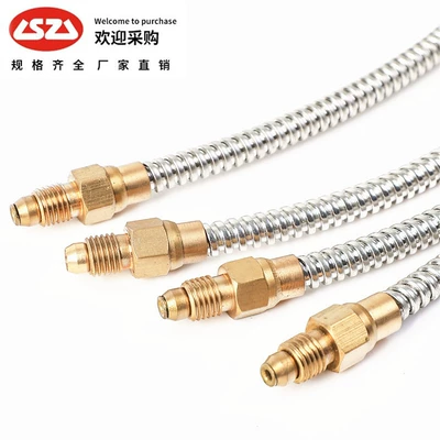 CNC lathe stainless steel bellows lubrication internal clamp oil pipe machine tool spring sleeve lubrication guide oil 4mm