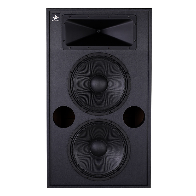 Equipo de refuerzo de sonido de estudio de altavoz principal Cinema Audio System doble Altavoz profesional de frecuencia completa de 15 pulgadas