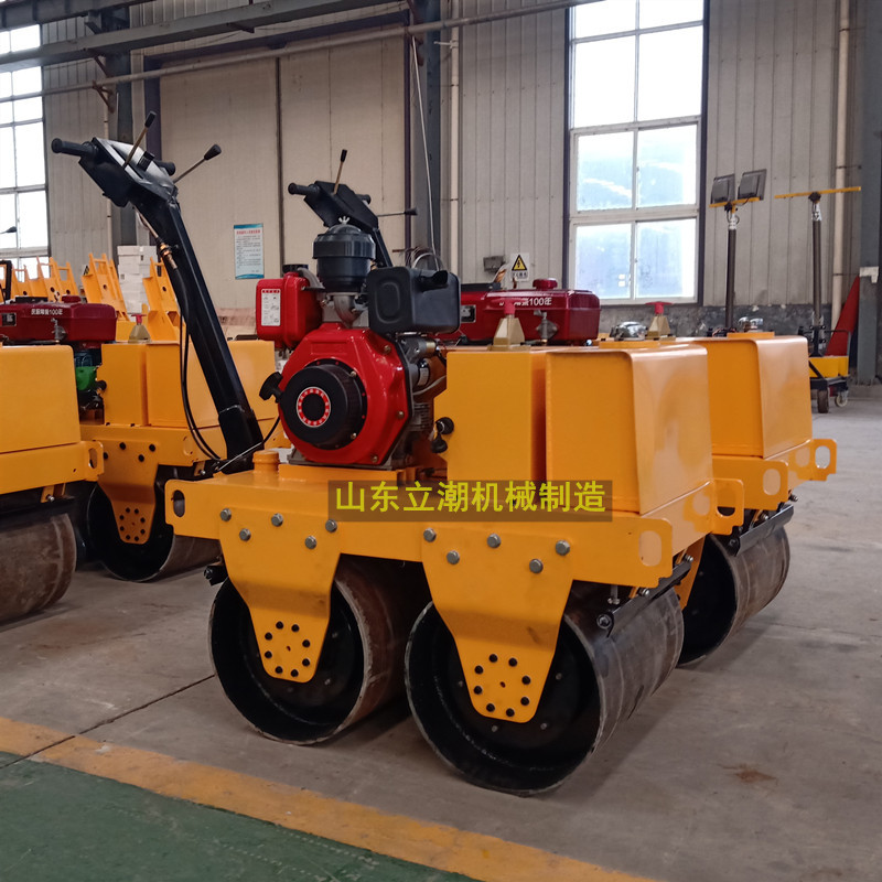 厂家批发小型压路机柴油动力 压沟槽回填土小型手扶双钢轮压路机