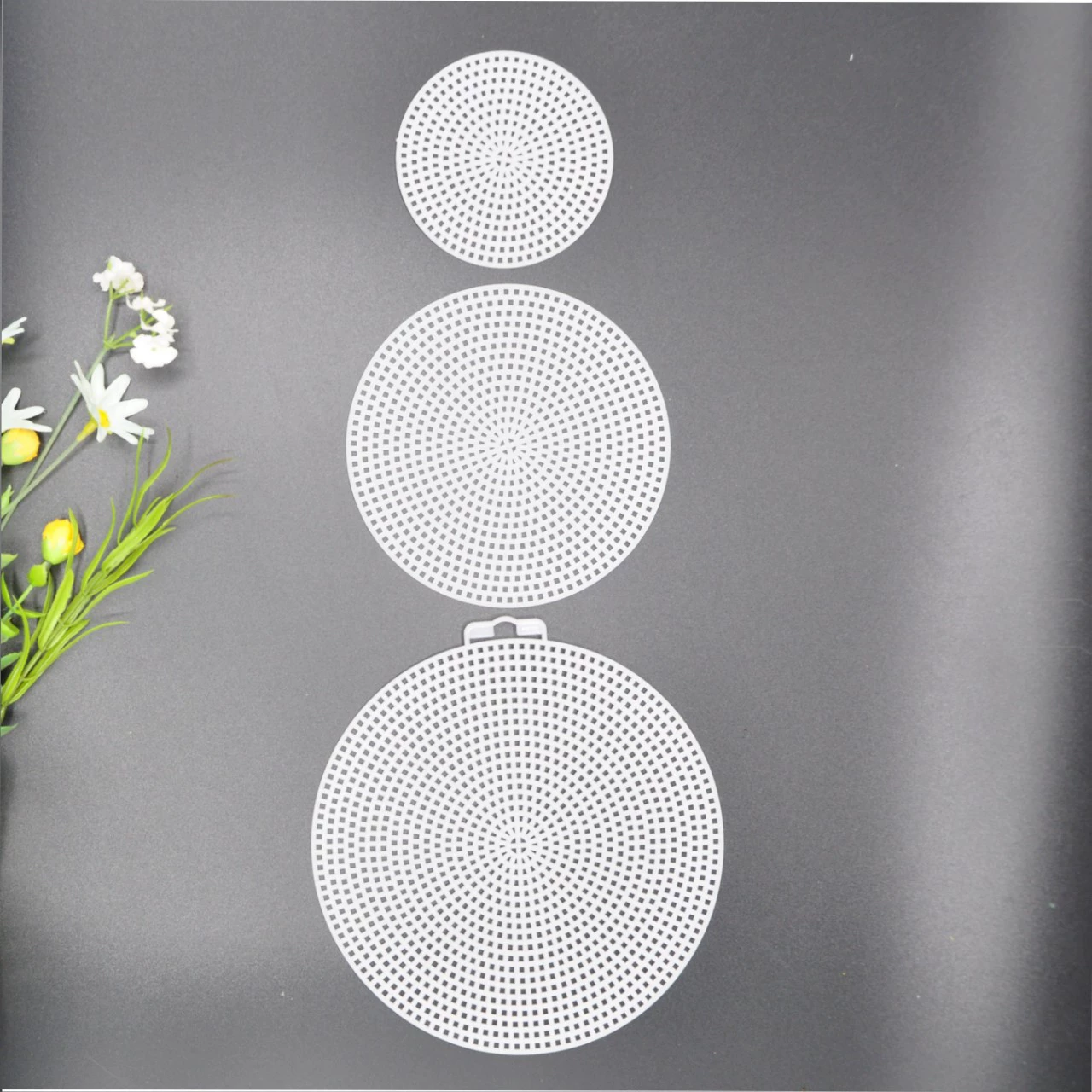 DLY студент тканая пластиковая сетка круглая Внешняя торговля тканая сумка Нижняя подкладка dly11.5cm пластиковая вышивка крестиком