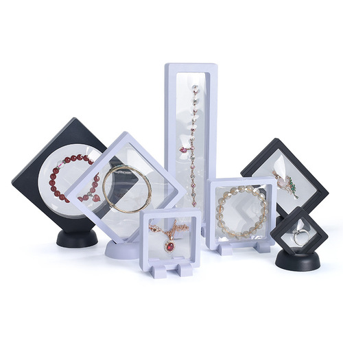 Transparent PE film display box suspended packaging box jewelry ring bracelet box small commodity gift box