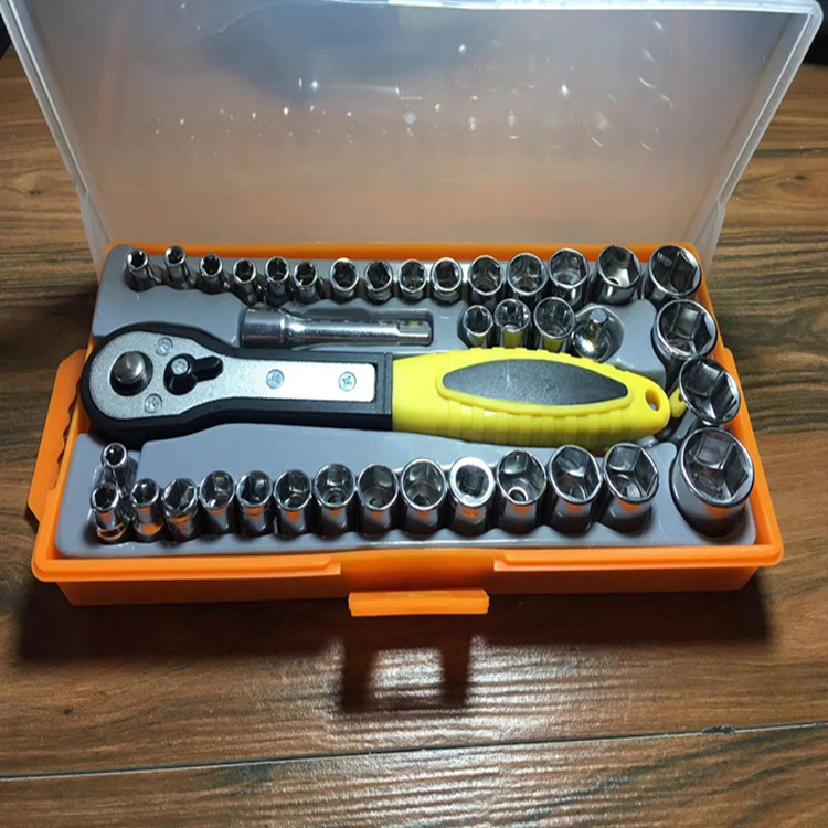 Juego de herramientas de 40 piezas traje de herramientas de reparación de automóviles traje de socket traje de Llave de trinquete