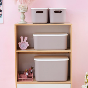 2 Household Plastic Seasonal Clothing Storage Boxes, Kidsren's Toy Storage Boxes, Creative Home Storage Boxes with Lids