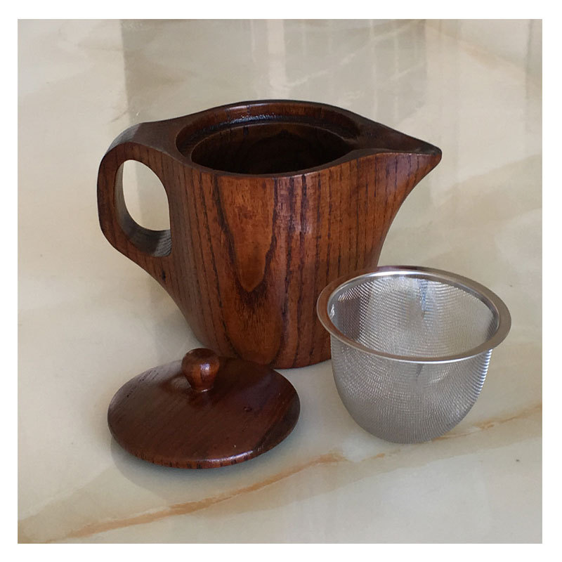 Zhenbaomupin tetera de protección del medio ambiente de madera señaló boca anti-escaldar tetera taza china en stock al por mayor