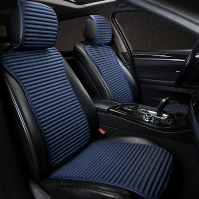 one-piece delivery car seat cushion | Four Seasons Pad - gold-blue-standard-edition-5-seats