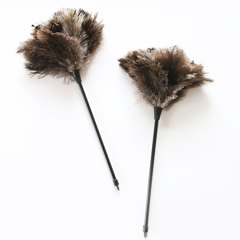 Wholesale ostrich feather duster factory direct household cleaning dust removal handmade ostrich feather duster cross-border supply Wholesale ostrich feather duster factory direct household cleaning dust removal handmade ostrich feather duster cross-border supply