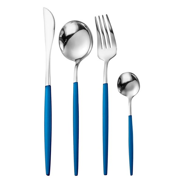BPty four-piece set-Blue Silver
