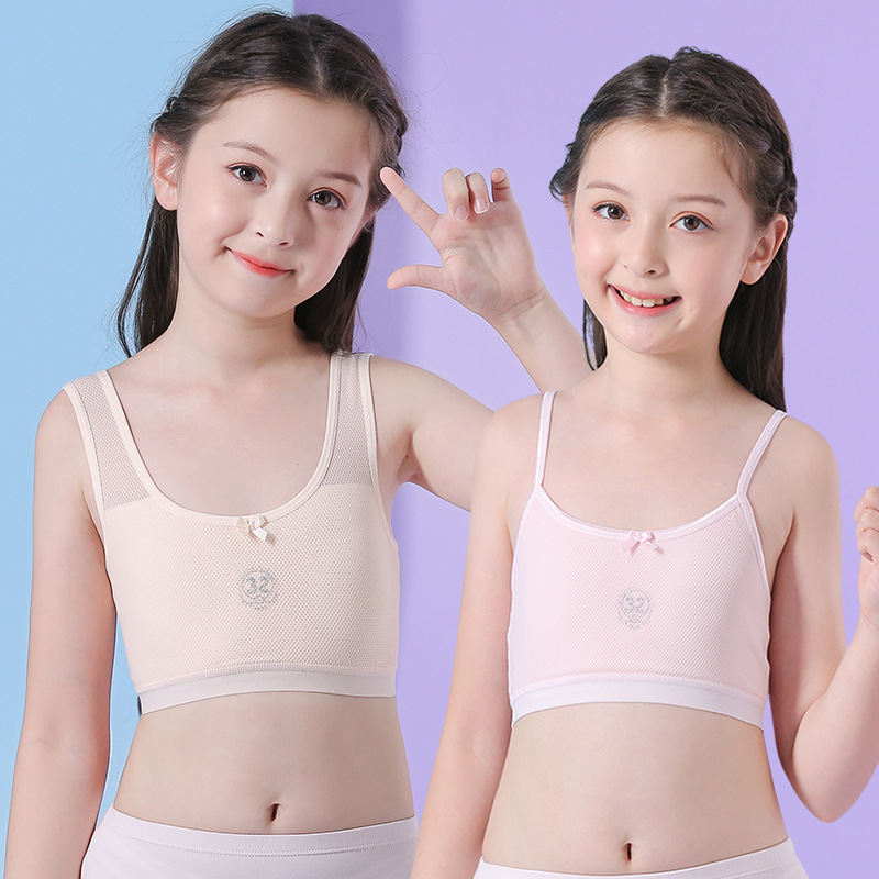 Pure Cotton Beautiful Back Girl Intimates Development Period Small Vest Female Intimates Female Student Junior High School Student Bra Breathable Full Cup Pure Cotton Beautiful Back Girl Intimates Development Period Small Vest Female Intimates Female Student Junior High School Student Bra Breathable Full Cup