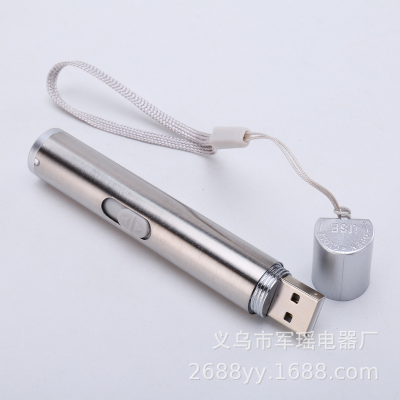 Detector de moneda multifuncional recargable USB LED luz púrpura detector de moneda portátil mini linterna UV al por mayor