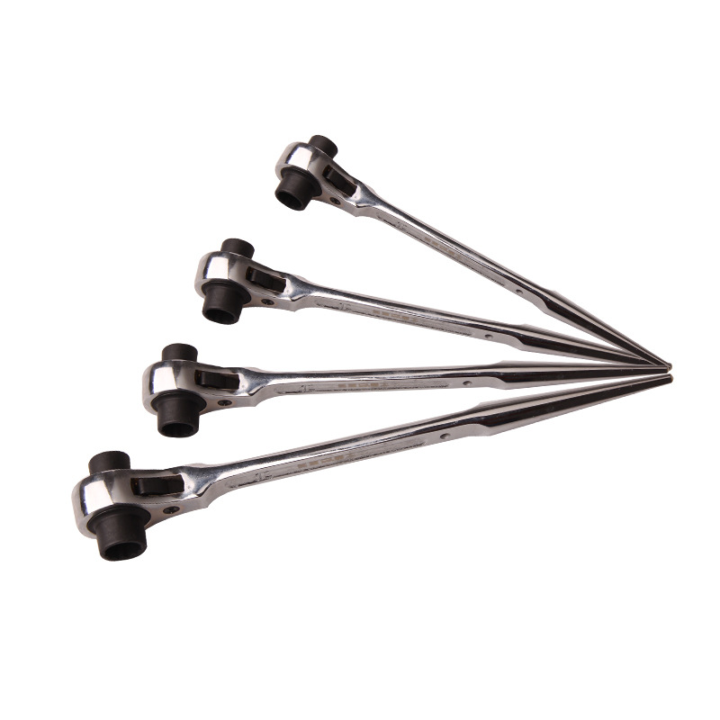 长城精工尖尾棘轮套筒扳手双头建筑工具35-41mm五金工具