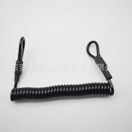 工厂专业订制密码锁弹簧钢丝缆绳 提醒绳 防丢防盗安全工具绳