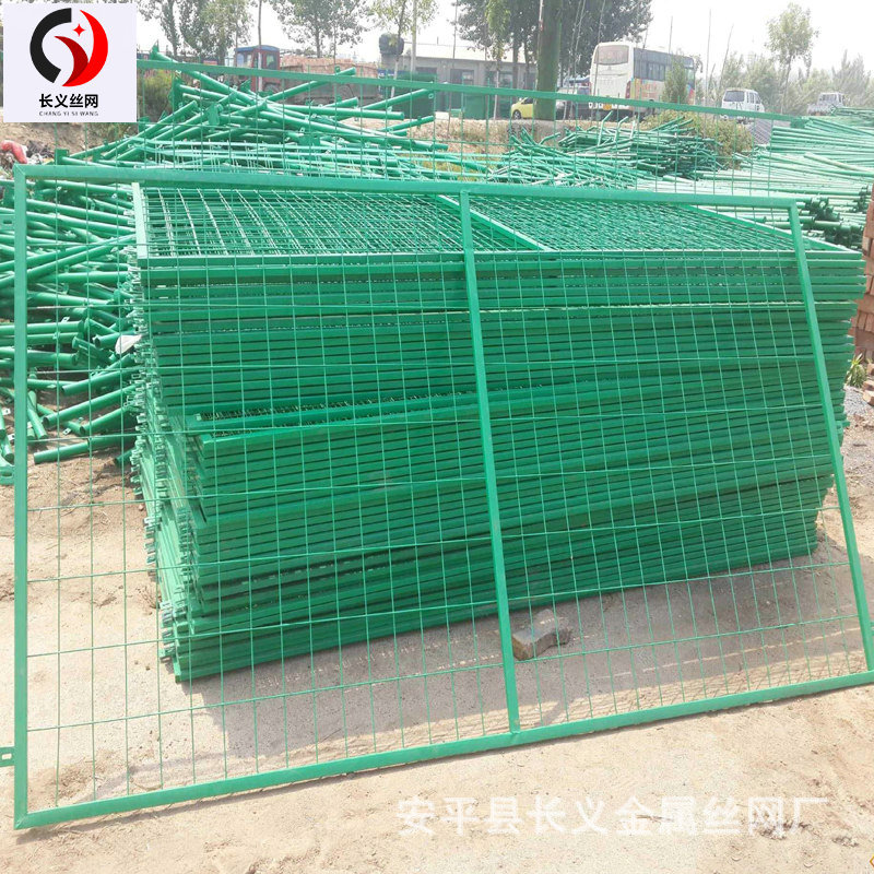 框架防护网片 公路两侧围挡护栏 金属围栏网喷塑浸塑 双边丝护栏