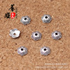 Retro metal silver accessory, 6.5mm, wholesale