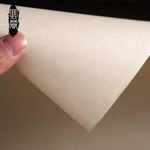 Directly from the manufacturer, thick 100-meter rice paper, antique-colored rice paper, long roll, half-cooked, cooked, and cooked, blank, calligraphy and painting paper