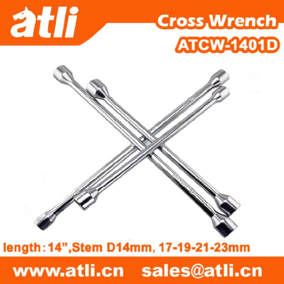 厂家 供应 汽车轮胎拆卸 六角套筒扳手 多规格镜面十字扳手  批发