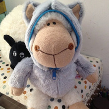 批发情人节礼物羊年吉祥物多利公仔洛根羊小羊公仔毛绒玩具狼皮羊