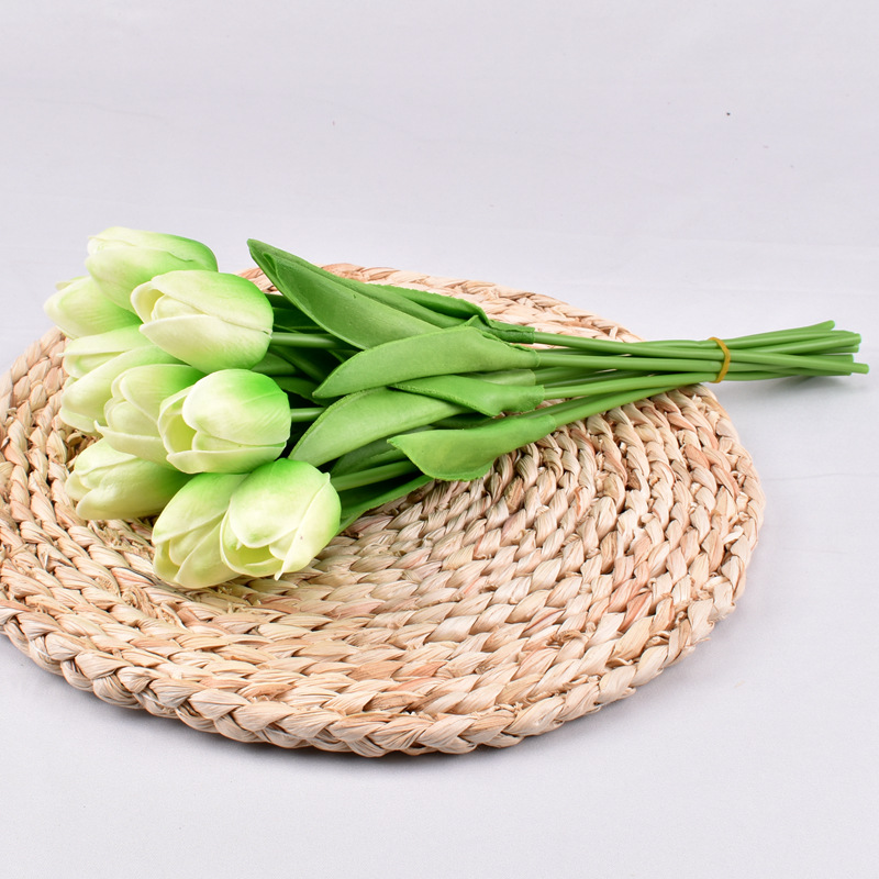 Mini PU Tulipán flor artificial ramo de la boda flor artificial decoración del hogar fotografía transfronteriza flor artificial al por mayor