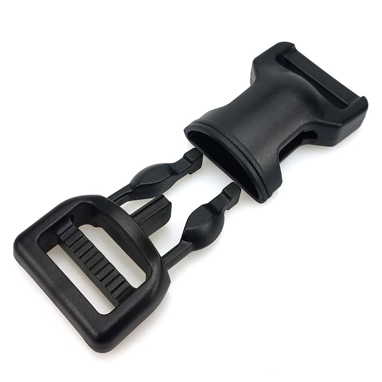 Fábrica Venta caliente PET collar correa para el pecho 25mm plástico Gris hebilla perro cuerda cinta niño y madre hebilla ajustable