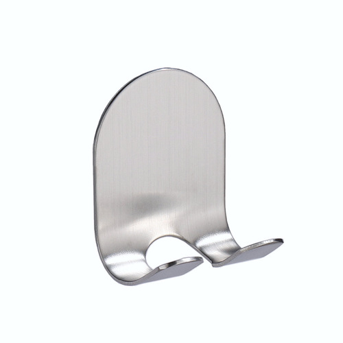 Manufacturer stainless steel sticky hook strong key plug hook single metal traceless hook behind the door without punching