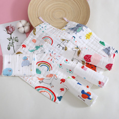 Cotton 6-layer baby towel 30*30 foam gauze soft and absorbent for newborns, small towels for babies and toddlers, square face towels