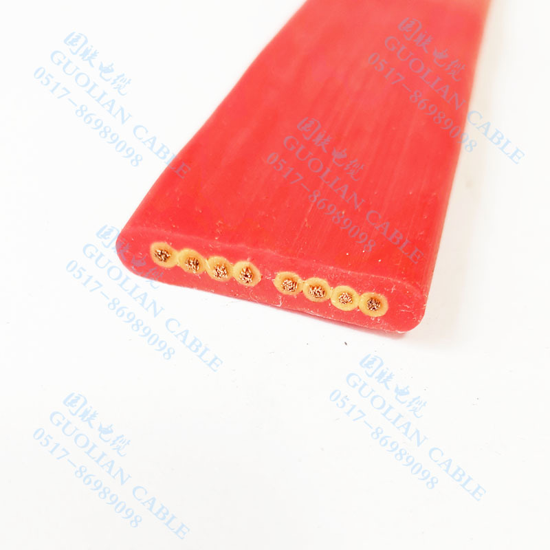 YGCB8*1.5 硅橡胶绝缘及护套扁电缆耐高温扁电缆生产厂家